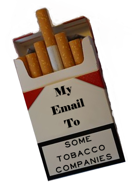 My email to tobacco companies tile