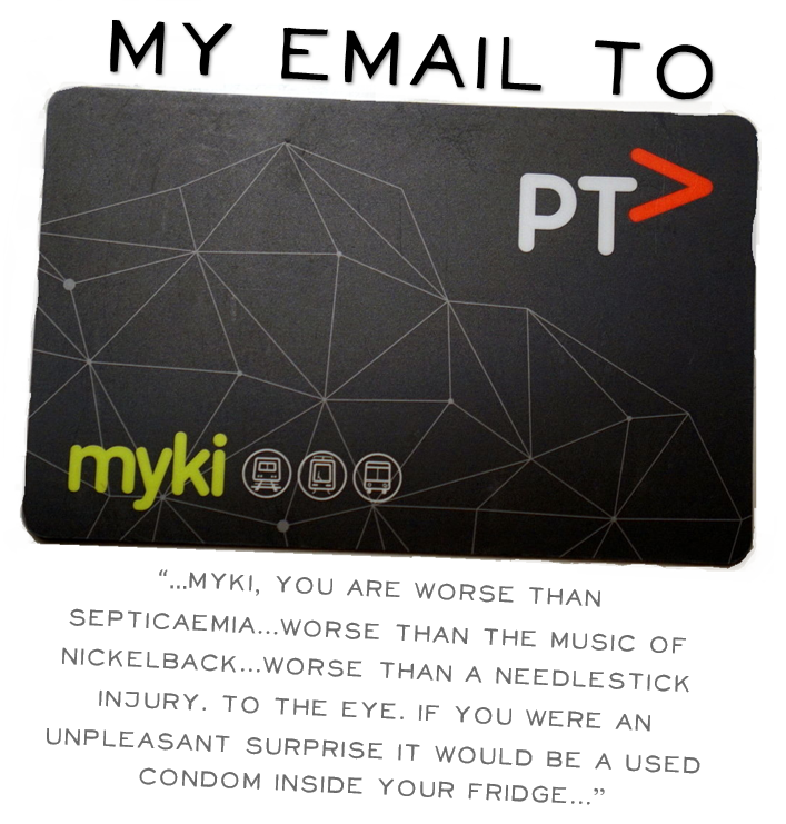 My email to myki