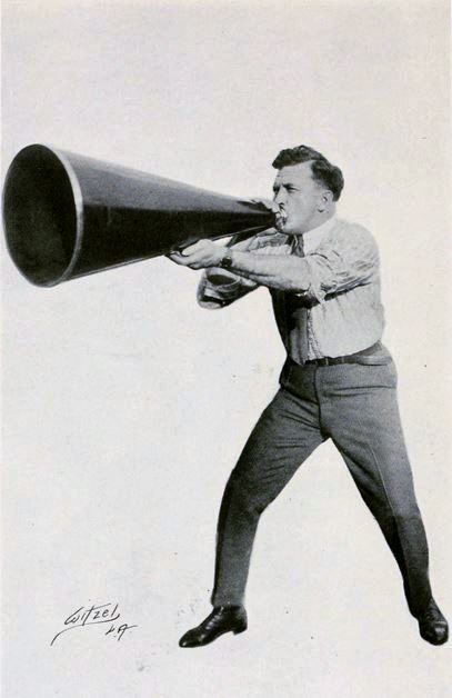 Thought leaders always use megaphones
