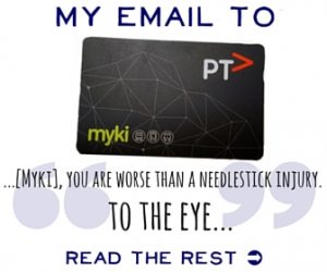 My email to Myki